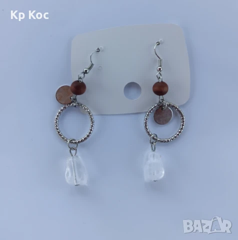 стилни обици с примка, снимка 3 - Обеци - 51222003