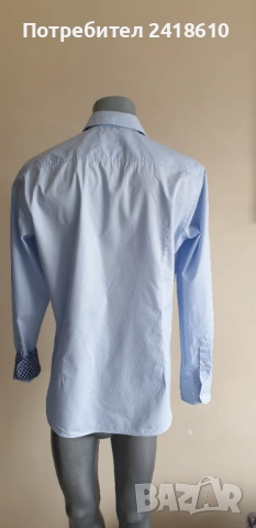 Hugo Boss H - HAND - kent-C3-214 Organic Cotton Slim Fit Mens Size 41 - L - 16  НОВО! ОРИГИНАЛ! Мъжк, снимка 5 - Ризи - 51906648