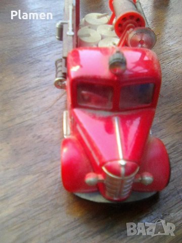 Макет на стар английски пожарен автомобил 2, снимка 4 - Колекции - 38546032