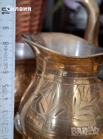 Комплект от месинг , снимка 10 - Антикварни и старинни предмети - 53893116