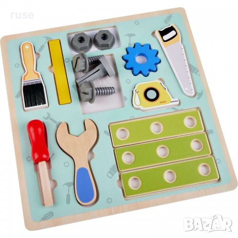 НОВИ! Дървени детски инструменти Пъзел за вгнезяване