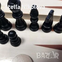 Дървен шах и табла, снимка 3 - Шах и табла - 47518412