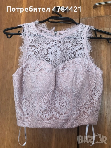 Много нежно розово бюстие