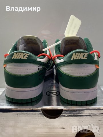 Nike Dunk Low Off-White Pine Green Мъжки/Дамски Кецове, снимка 4 - Кецове - 36821153