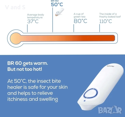 Beurer BR60 Писалка за ухапвания от насекоми, която може да облекчи сърбежа и да ускори заздравяване, снимка 5 - Други - 51595381