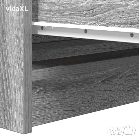 vidaXL Сайдборд, сив сонома, 80x35x76 см, инженерно дърво, снимка 10 - Бюфети - 56148391