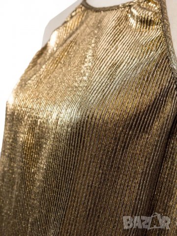 Дамски топ в златисто, снимка 2 - Потници - 31149637