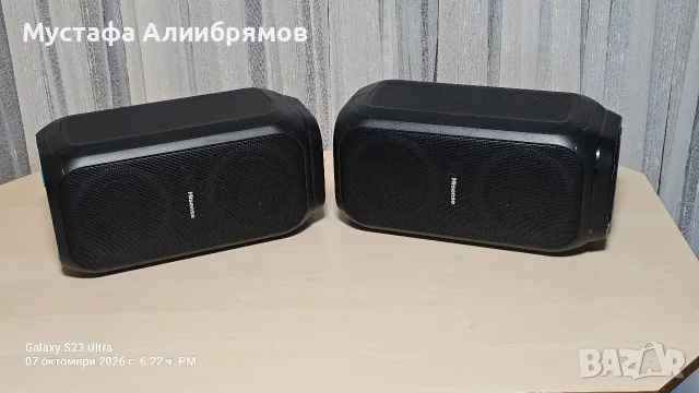 Hisense 2 броя по 160 вата, снимка 4 - Караоке - 56413935