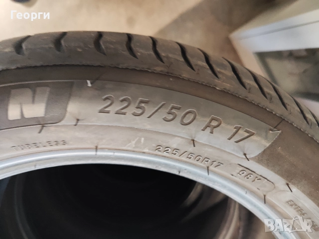 4бр.летни гуми 225/50/17 Michelin, снимка 8 - Гуми и джанти - 52157155