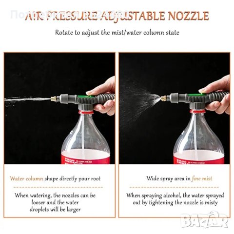 Пулверизатор за бутилка за пръскане и поливане на растения, снимка 7 - Други стоки за дома - 40326566
