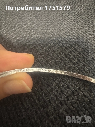 Нова сребърна гривна , снимка 4 - Гривни - 52142448