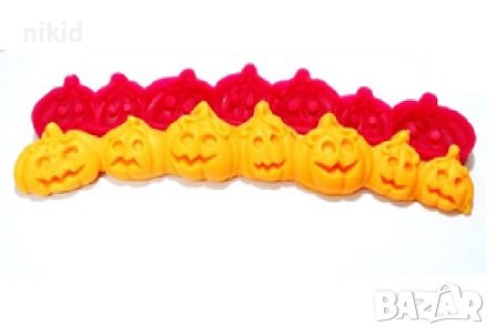 ред Тиква Тикви фенери Хелоуин Halloween силиконов молд кант борд фондан шоколад декор