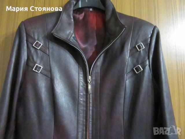 ДАМСКО КОЖЕНО ЯКЕ, снимка 5 - Якета - 42499401
