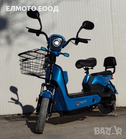 Електрически скутер 350W 20Ah батерия модел MK-K син цвят, снимка 2 - Мотоциклети и мототехника - 40534753