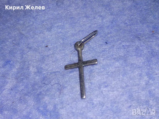 СТАРО МИНИАТЮРНО СРЕБЪРНО КРЪСТЧЕ МАЙСТОРСКА РЪЧНА ИЗРАБОТКА 33077, снимка 7 - Антикварни и старинни предмети - 40770376