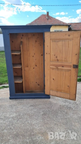 Антикварен гардероб масив, снимка 5 - Гардероби - 54145986