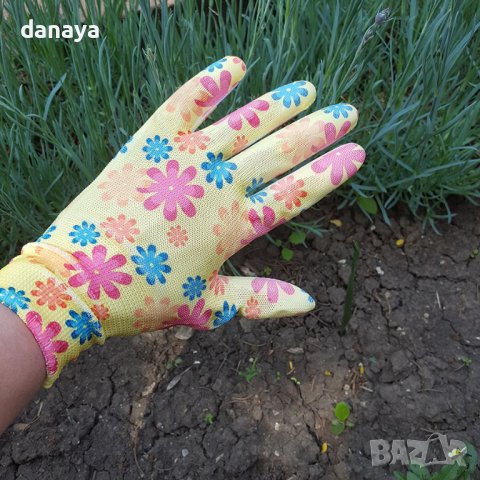 2872 Универсални дамски работни ръкавици цветни, снимка 5 - Градински инструменти - 36722201
