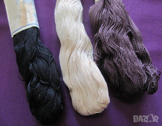 Винтич Памучни Конци за плетене на чорапи, снимка 4 - Антикварни и старинни предмети - 35410305