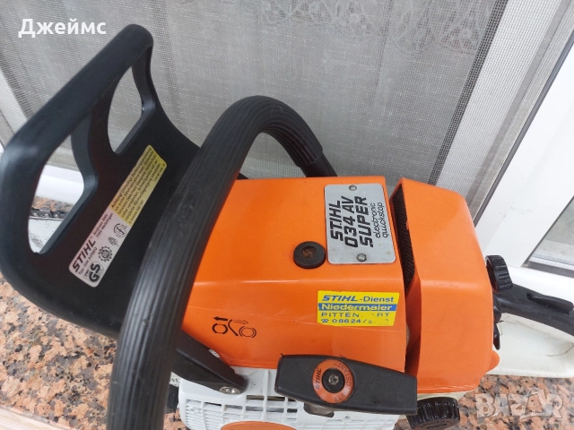 Резачка STIHL 034 AV super electronic quickstop , снимка 2 - Градинска техника - 52659740