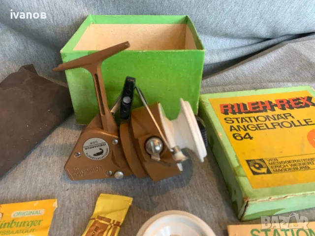 рибарска макара Germina Rileh-Rex 64 ГДР, снимка 2 - Макари - 49750303