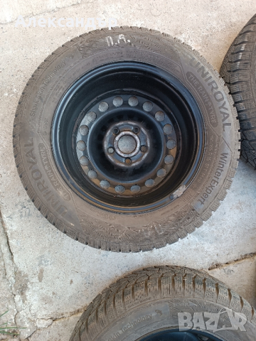 Неразличими от нови зимни гуми Uniroyal с джанти 15, снимка 13 - Гуми и джанти - 44658543