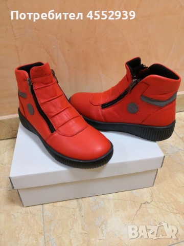 Дамски боти естествена кожа нови