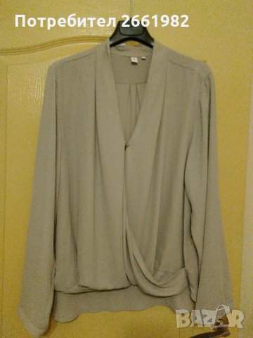 Елегантна копринена блуза с дълъг ръкав-МАКСИ, снимка 2 - Блузи с дълъг ръкав и пуловери - 29301298