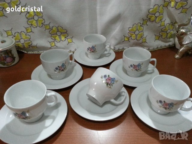 стар немски порцелан Бавария чаши за чай кафе 
