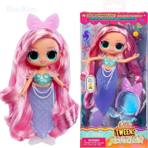 Модна кукла LOL Surprise! Tweens Mermaids Русалка с променяща се опашка - 3 модела