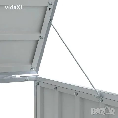 vidaXL Навес за един кош за боклук, Кафяв, 72x81x115 см, стомана, снимка 10 - Кошове за боклук и контейнери - 56147466