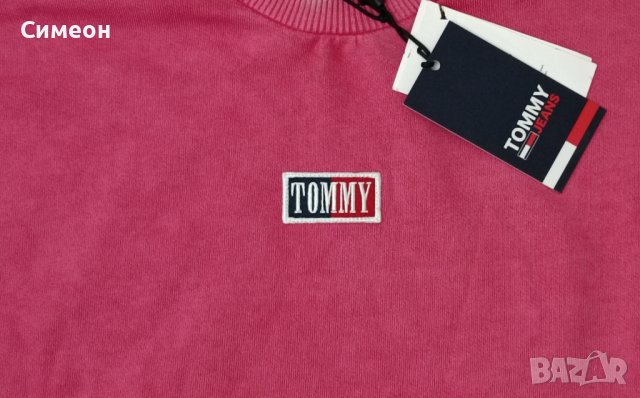 Tommy Jeans Organic Cotton Sweatshirt оригинално горнище S памучен, снимка 4 - Суичъри - 42756332