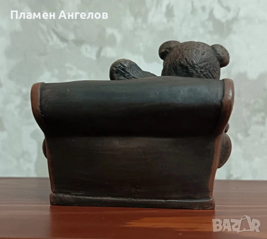 Ретро, колекционерска фигурка на "Teddy Ber" , снимка 4 - Фигурки - 53239934