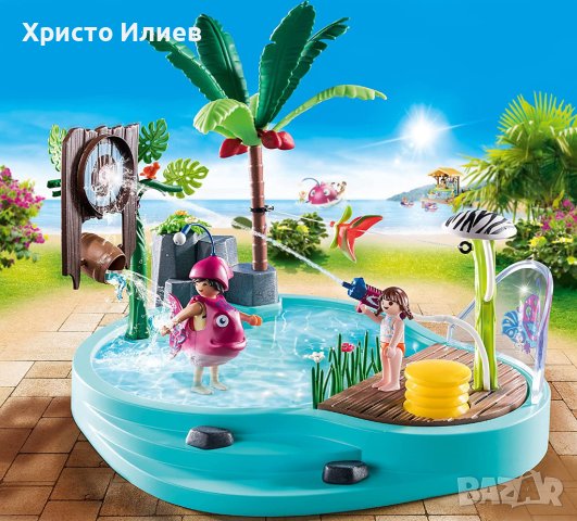 Playmobil - Малък басейн с пръскачка за вода 70610 Плеймобил Нов конструктор, снимка 3 - Конструктори - 40292609