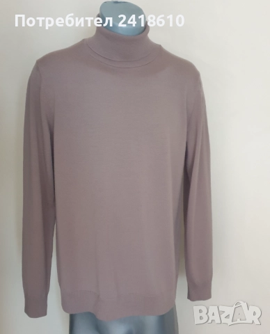 JOOP! Extrafine Merino Knit Mens Size L НОВО! ОРИГИНАЛ! Mъжки Поло Пуловер, снимка 12 - Пуловери - 52919062