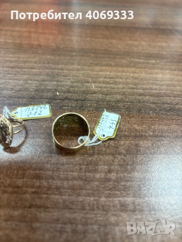 Стар златен 14 каратов пръстен 4.43гр 61р-р, снимка 5 - Пръстени - 51553256