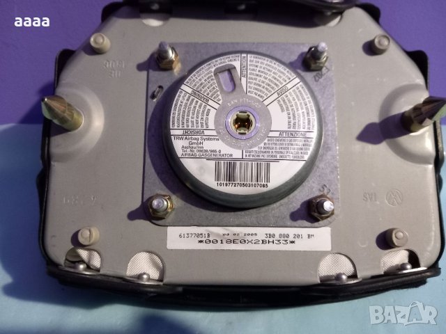 Air bag за волан за голф 4, бора, пасат 4, пасат 5, сеат, шкода, снимка 4 - Части - 40450578