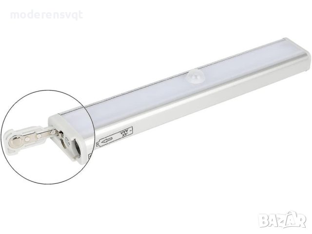 Самозалепваща LED лампа със сензор за движение, снимка 6 - Лед осветление - 42370342
