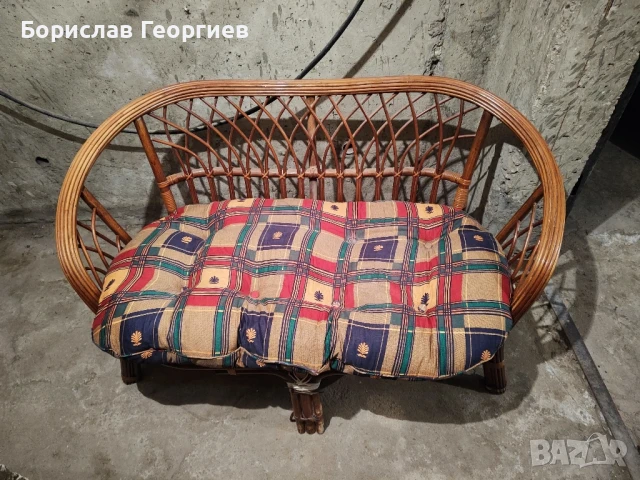 Плетена мебел диван