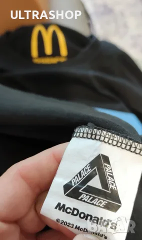 Palace x McDonald's Sign T-shirt Размер: М, снимка 3 - Тениски - 56074060