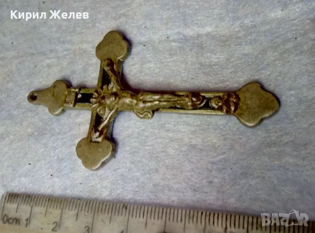 МНОГО СТАРО НАГРЪДНО САЧАНЕНО ЙЕРУСАЛИМСКО РАЗПЯТИЕ КРЪСТ РЪЧНА МАЙСТОРСКА ИЗРАБОТКА РЯДКО 45602, снимка 10 - Антикварни и старинни предмети - 48444921