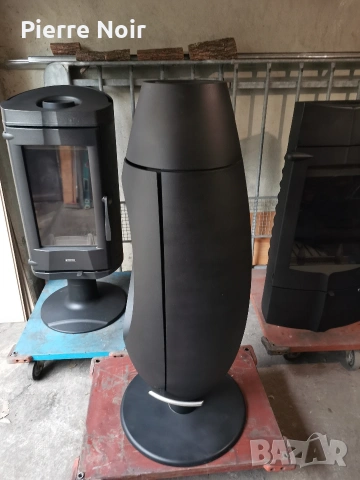 Дизайнерска чугунена печка / камина на дърва , снимка 6 - Отоплителни печки - 48199722