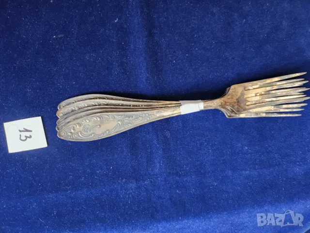 прибори от мелхиор, от мод."Пламя"= "Пламък", посребрени, СССР, отделни бройки и к-ти по 6 бр.от вид, снимка 11 - Прибори за хранене, готвене и сервиране - 50418901