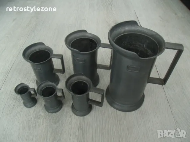 № 7736 стари метални мерки PELTRATO  - комплект - 5 броя , снимка 2 - Други ценни предмети - 47669888