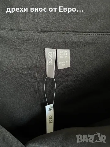 ASOS черна рокля с дълъг ръкав, снимка 3 - Рокли - 50152608