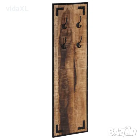 vidaXL Закачалка портманто 35x8x110 см масивно дърво манго