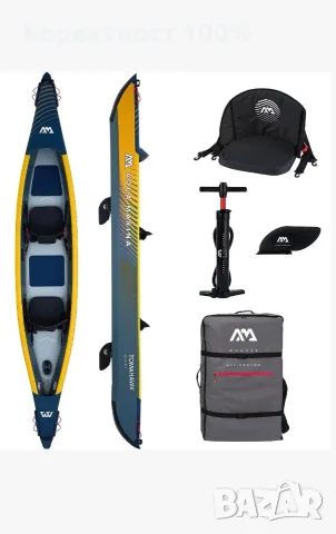Каяк AQUA MARINA tomahawk  почти нов, снимка 3 - Водни спортове - 56447342