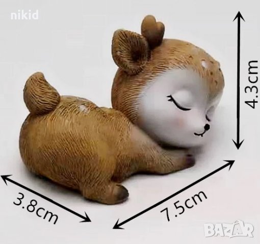 3D сърна Сърничка силиконов молд форма калъп за фондан гипс сапун шоколад, снимка 2 - Форми - 29594254