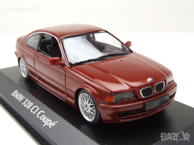 BMW 3er E46 Coupe 1999 - мащаб 1:43 на Maxichamps моделът е нов в PVC дисплей-кейс, снимка 7 - Колекции - 44475169