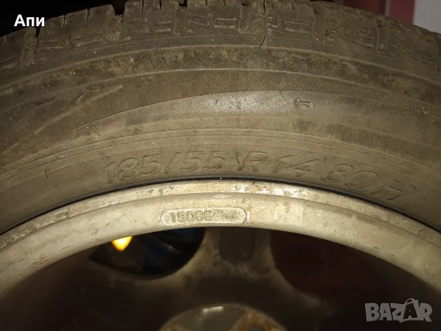 Комплект джанти 14'' 4х100 за Фолксваген Поло (VW Polo) с гуми Kormoran 185, снимка 4 - Гуми и джанти - 55894424