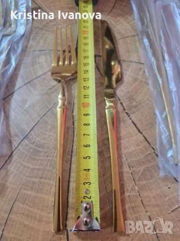 Сет прибори ,8бр вилица + 8бр ножа, снимка 3 - Прибори за хранене, готвене и сервиране - 49281353